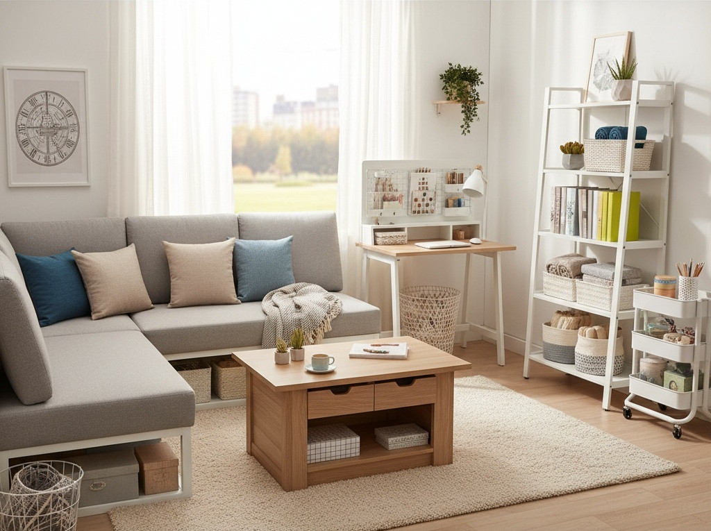 Jak zadbać o porządek w małym mieszkaniu? Praktyczne meble i akcesoria od COSTWAY