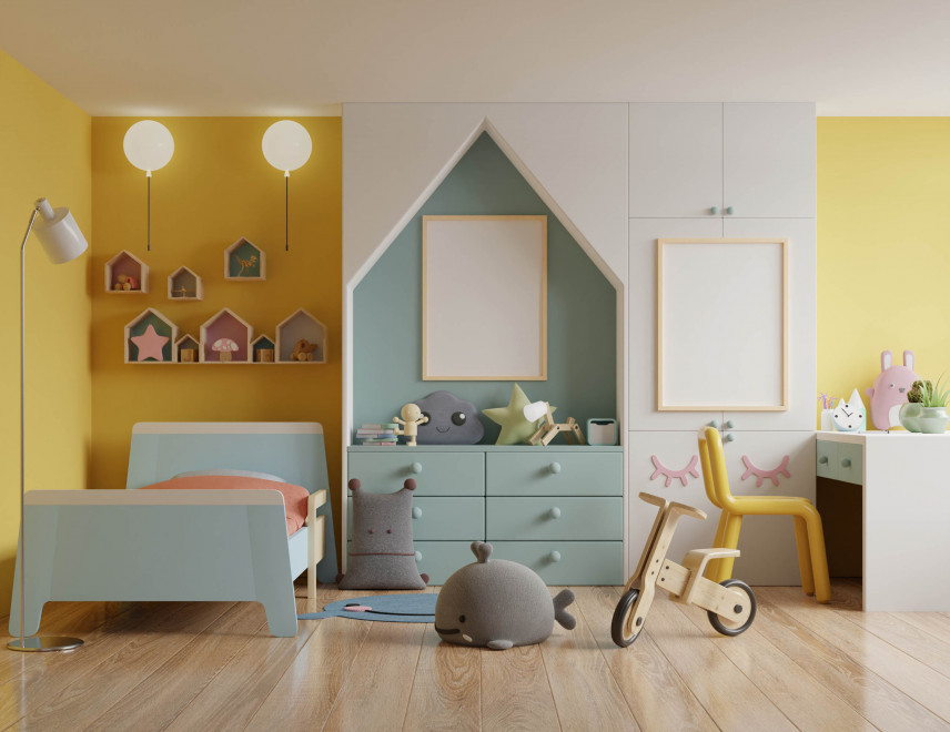 Pokój dziecięcy w pastelowych kolorach