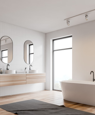 Minimalistyczna łazienka w stylu skandynawskim