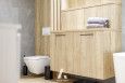 Drewniane szafki w łazience