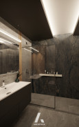 Łazienka z prysznicem w stylu industrialnym