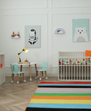 Pokój dla dziecka w kolorze miętowym