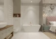 Łazienka ze ścianą ze szkła