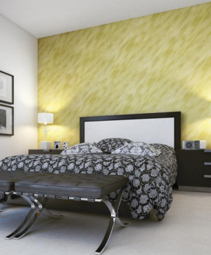Efekt dekoracyjny samum Magnat style w sypialni