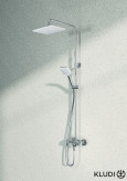 Nowoczesny i praktyczny prysznic w kolekcji KLUDI COCKPIT Discovery