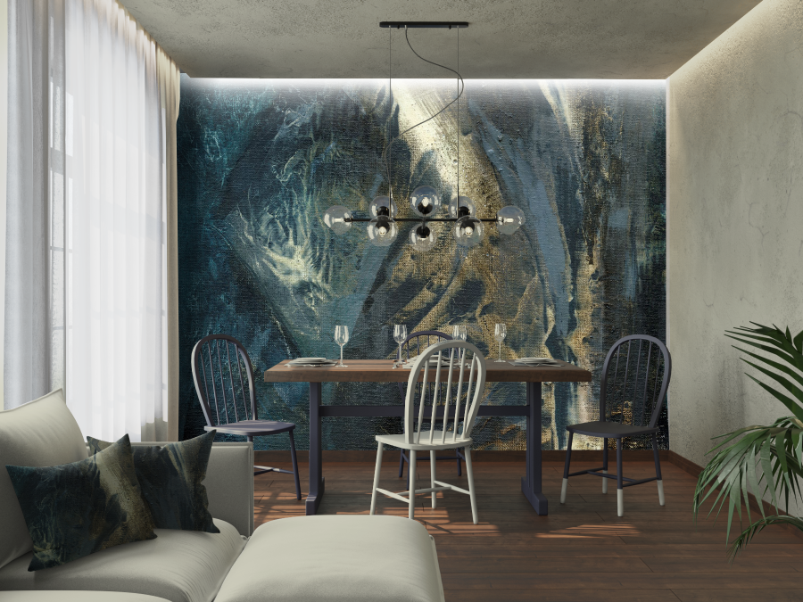 Wyjątkowe wnętrza salonów z obrazami i tapetami z firmy FOORMAT