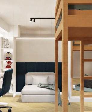 Pokój dziecka z łóżkiem piętrowym