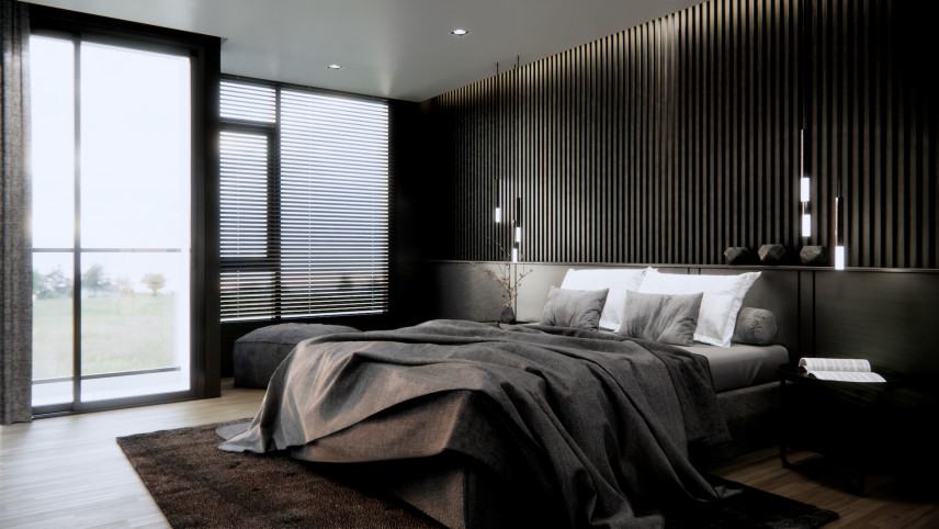 Sypialnia w stylu eklektycznym
