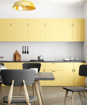 Żółte fronty w kuchni