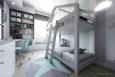 Jasny pokój dziecięcy z piętrowym łóżkiem