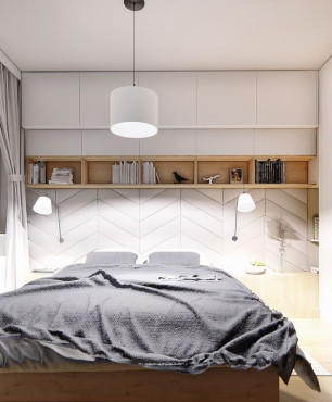 Designerska sypialnia w stylu skandynawskim