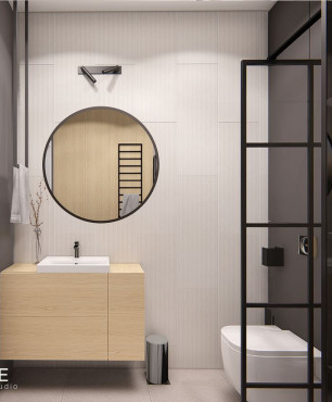 Designerska łazienka w minimalistycznym stylu
