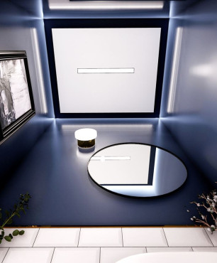 Aranżacja łazienki z oświetleniem Led sufitowym