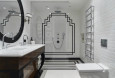 Elegancka łazienka w stylu Art Deco