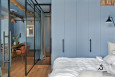 Sypialnia w kolorze błękitnym