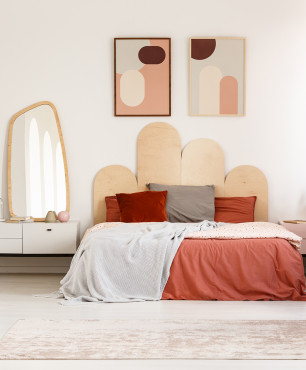 Sypialnia w kolorze beżowym