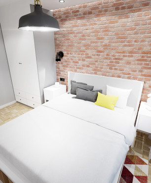 Aranżacja małej sypialni w stylu retro