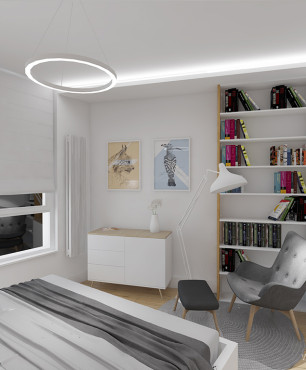 Projekt sypialni w minimalnym stylu